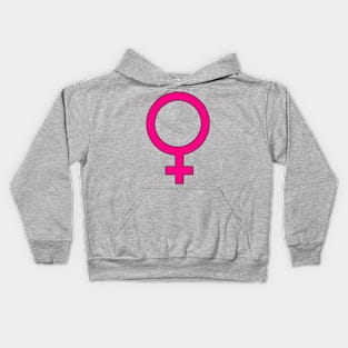 Female Gender Symbol Kids Hoodie